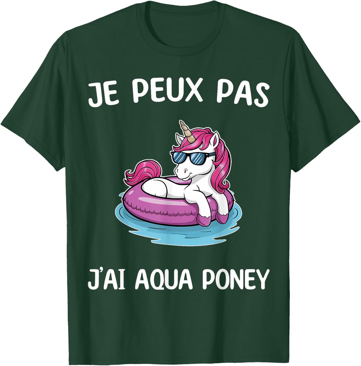 I Can't Have Aqua Pony , Black, S T-Shirt - T-Shirt | Forest