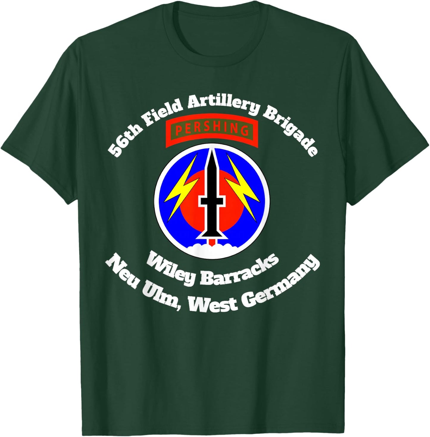 56th Artillery Brigade Wiley Barracks, Neu Ulm design T-Shirt - T-Shirt | Forest