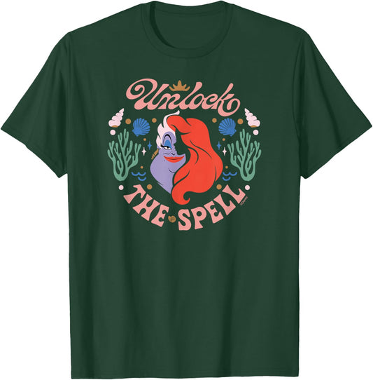 Disney The Little Mermaid Ariel and Ursula Unlock the Spell T-Shirt - T-Shirt | Forest