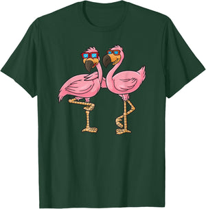 Funny Flamingo Birds T-Shirt - T-Shirt | Forest