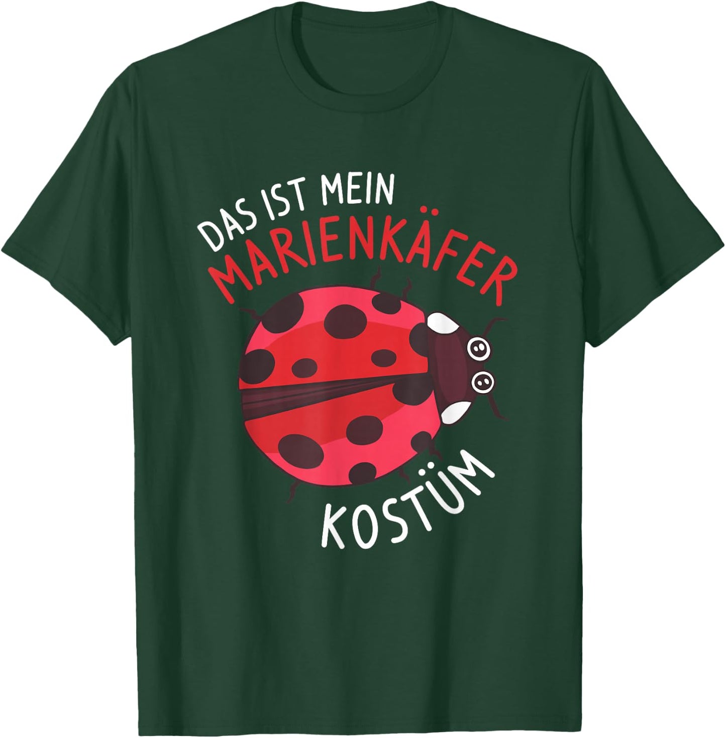 Das Ist Mein Ladybird Costume , black T-Shirt - T-Shirt | Forest