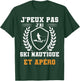 Je peux pas j'ai skiing and apéro humour , Black, S T-Shirt - T-Shirt | Forest
