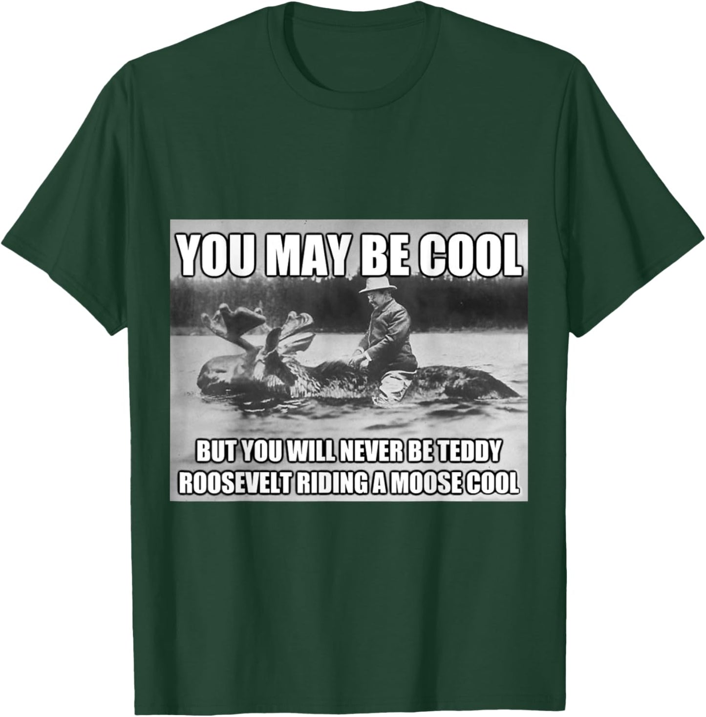 Funny Hipster Theodore Teddy Roosevelt Meme T Shirt T-Shirt - T-Shirt | Forest