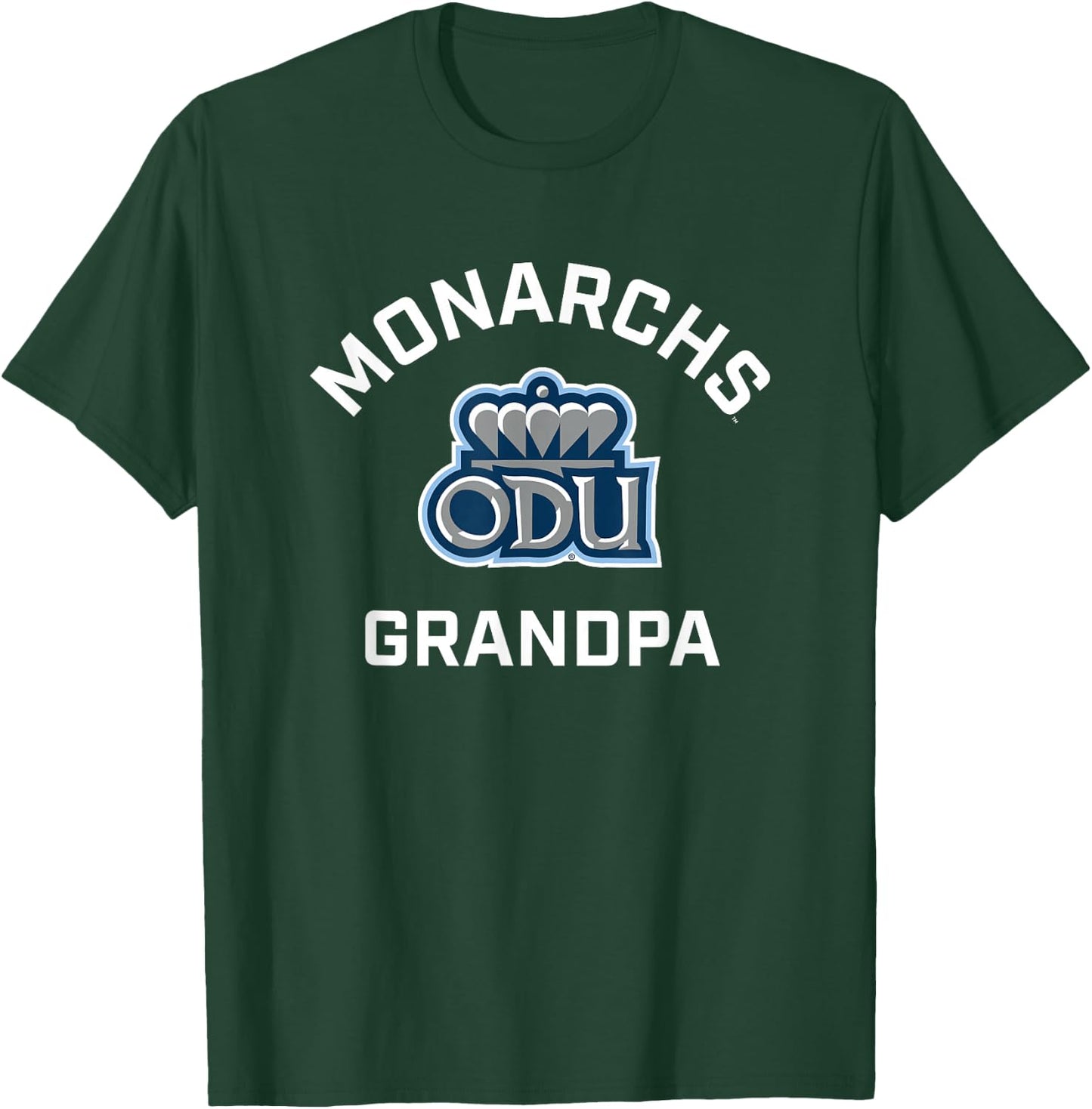 Old Dominion University ODU Monarchs Arched Grandpa T-Shirt - T-Shirt | Forest