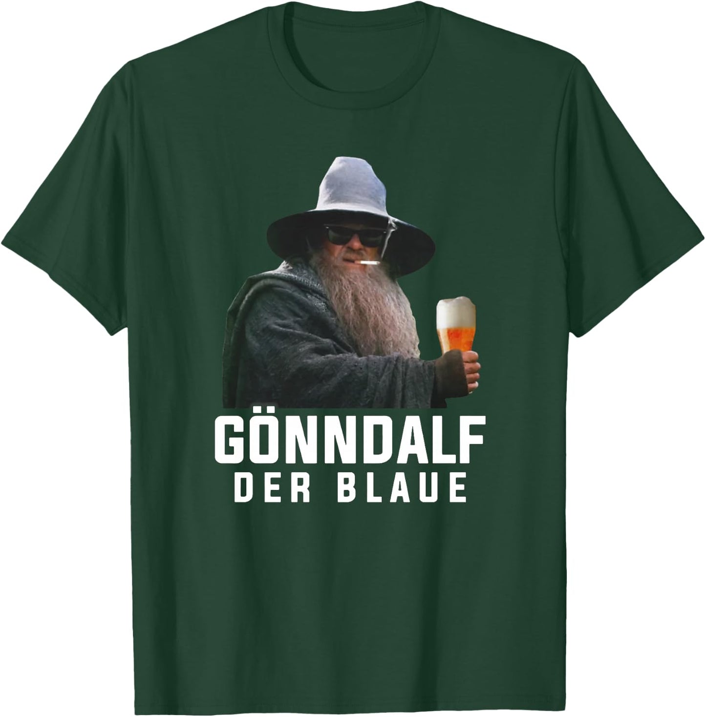Gönndalf der Blaue Biertrinker Saufen Bier Beer Premium T-Shirt - T-Shirt | Forest