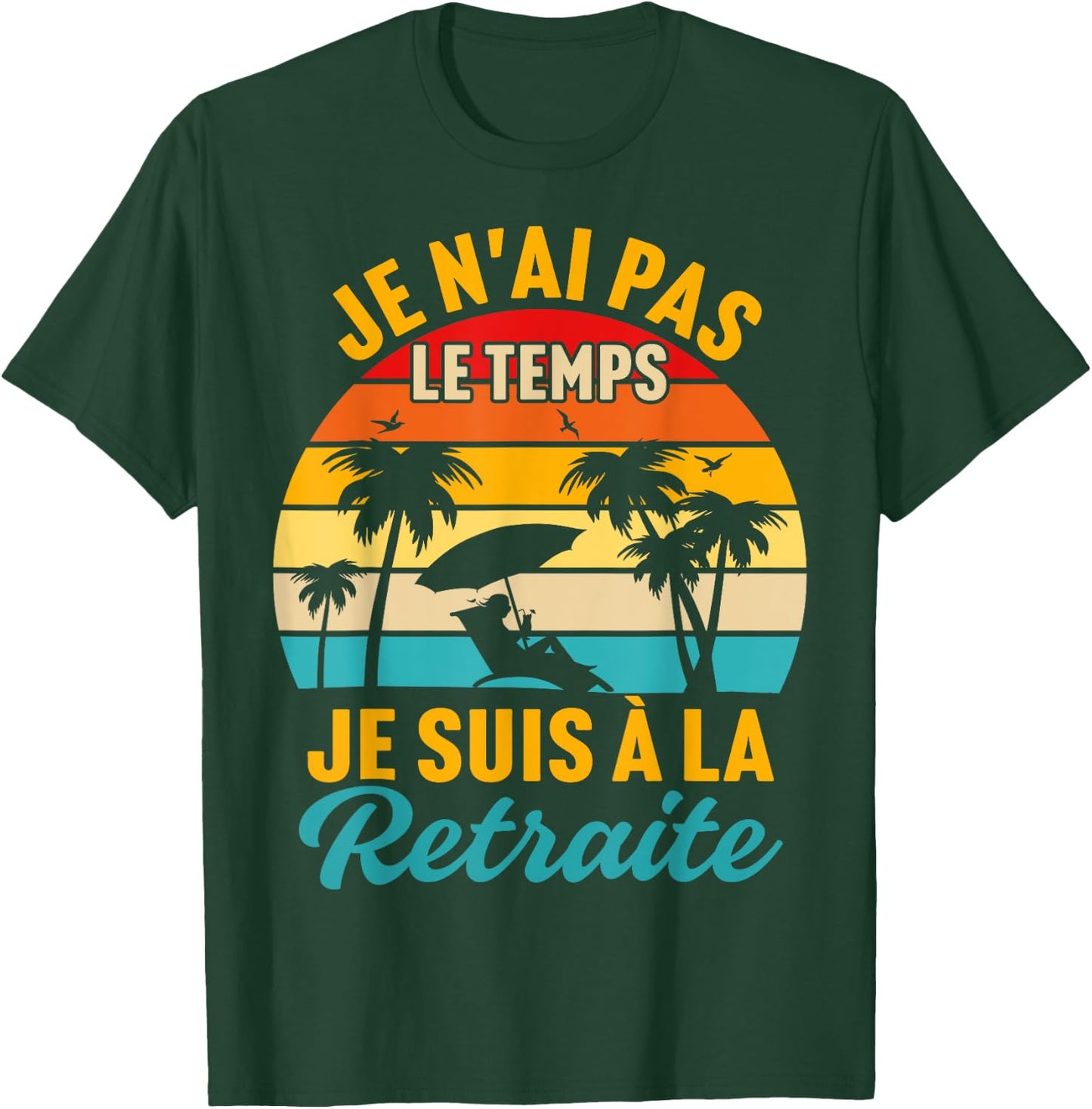 Retirement Gift Funny Dad Retro Retirement T-Shirt - T-Shirt | Forest