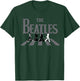 The Beatles Abbey Road Grayscale Album Cover Black Adult Beatles Fans All Ages Short Sleeve S T-Shirt - T-Shirt | Forest