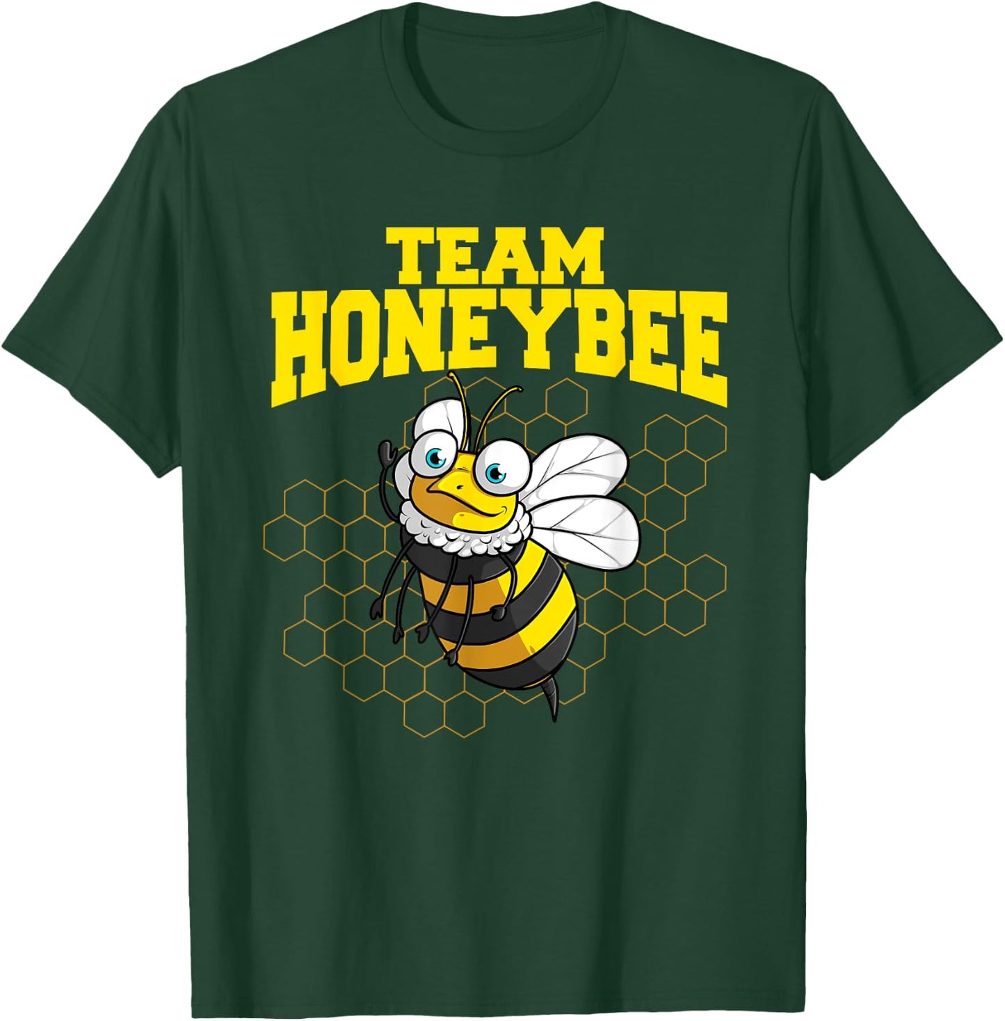 Funny Honeybee Design For Kids Men Women Bee Lovers Squad T-Shirt - T-Shirt | Forest