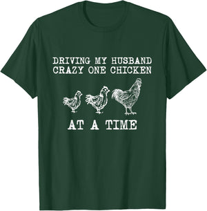 Crazy Chicken Lady Funny Chicken T-Shirt - T-Shirt | Forest