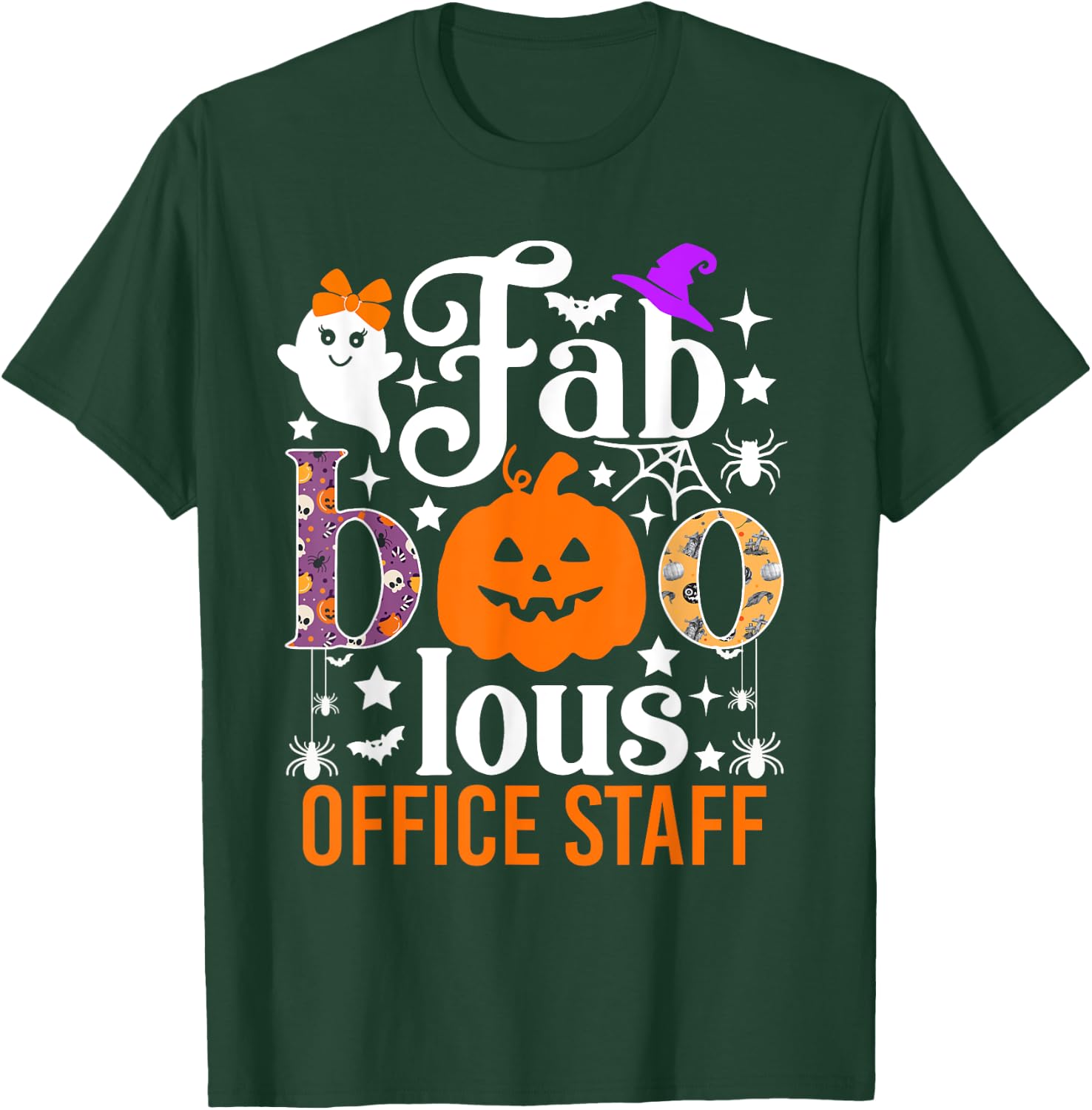 Fab Boo Lous Office Staff Shirt Funny Halloween Costume T-Shirt - T-Shirt | Forest