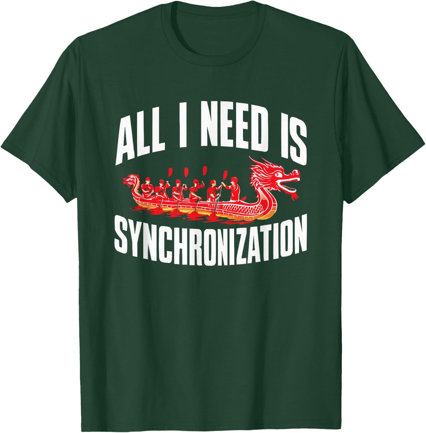Dragon Boat Racing Paddler Dragonboating Dragonboat T-Shirt - T-Shirt | Forest