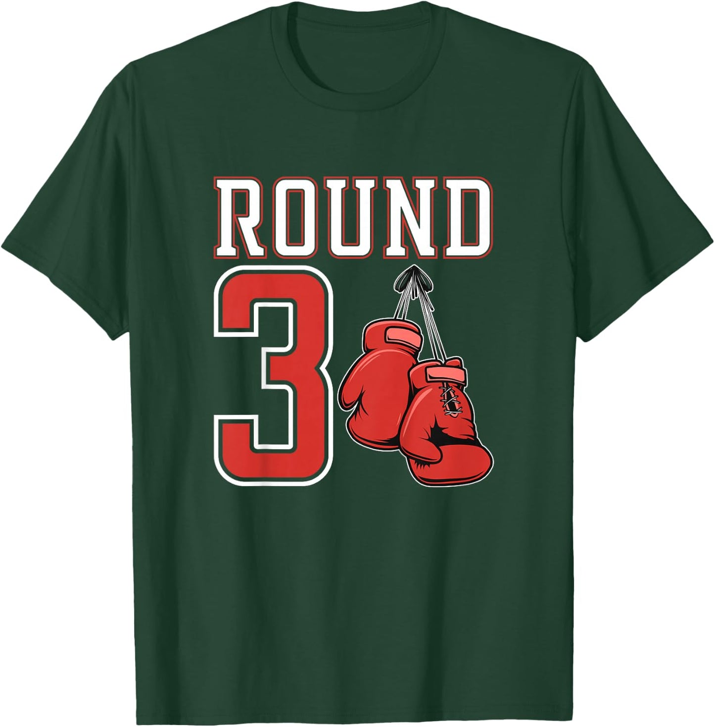 Kids 3rd Birthday Boxing Boy 3 Year Old Boxer Bday Party T-Shirt - T-Shirt | Forest