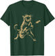 Cat Playing Guitar Rock Star Rock and Roll Men Women Kids T-Shirt - T-Shirt | Forest
