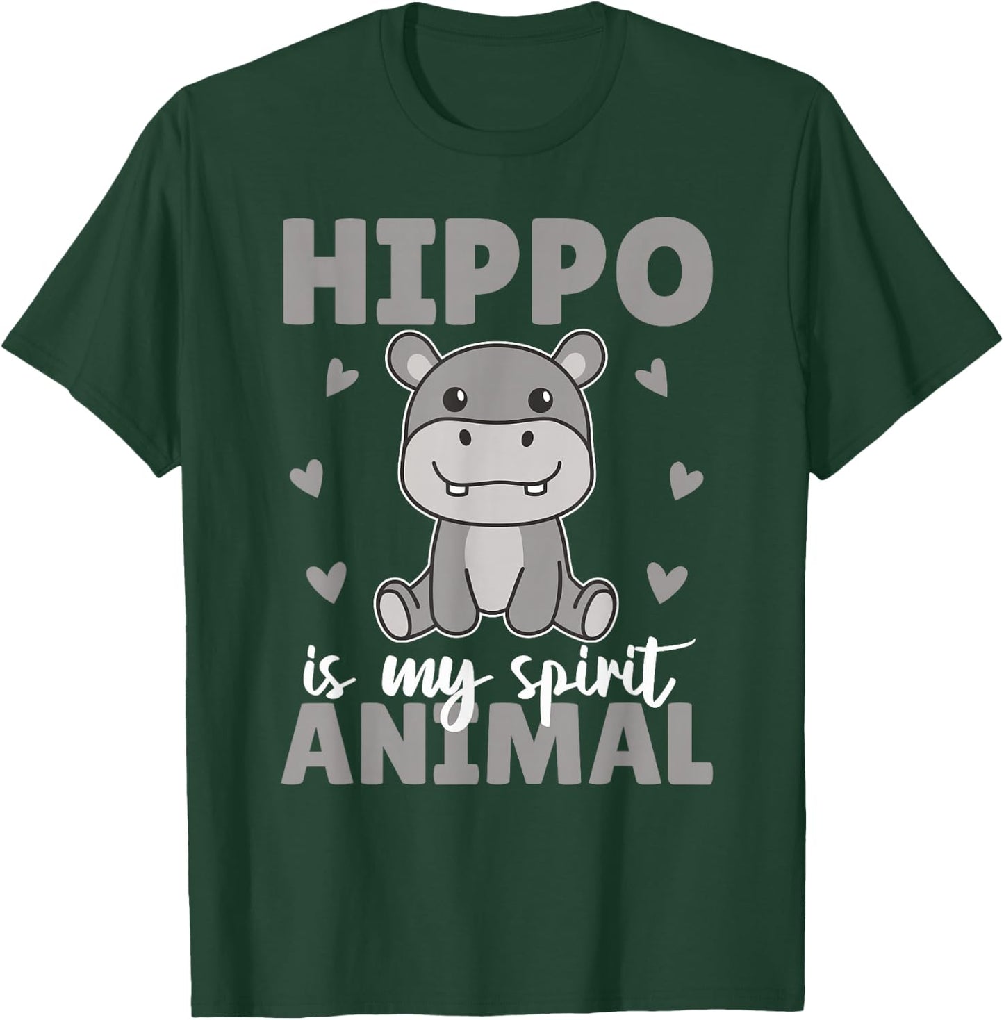 Hippo Is My Spirit Animal - Süßer Hippo T-Shirt - T-Shirt | Forest