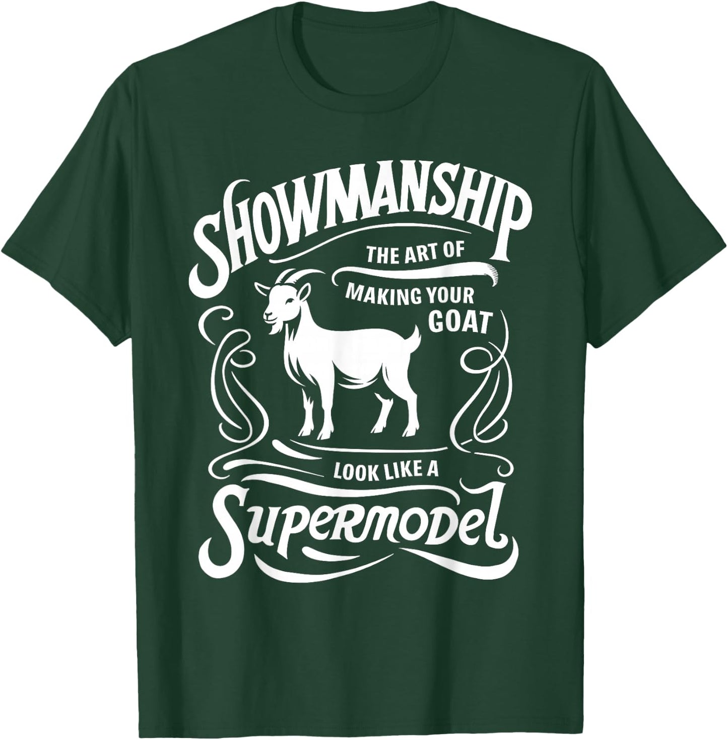 Showmanship Definition Fair Animal Show Goat Livestock Show T-Shirt - T-Shirt | Forest