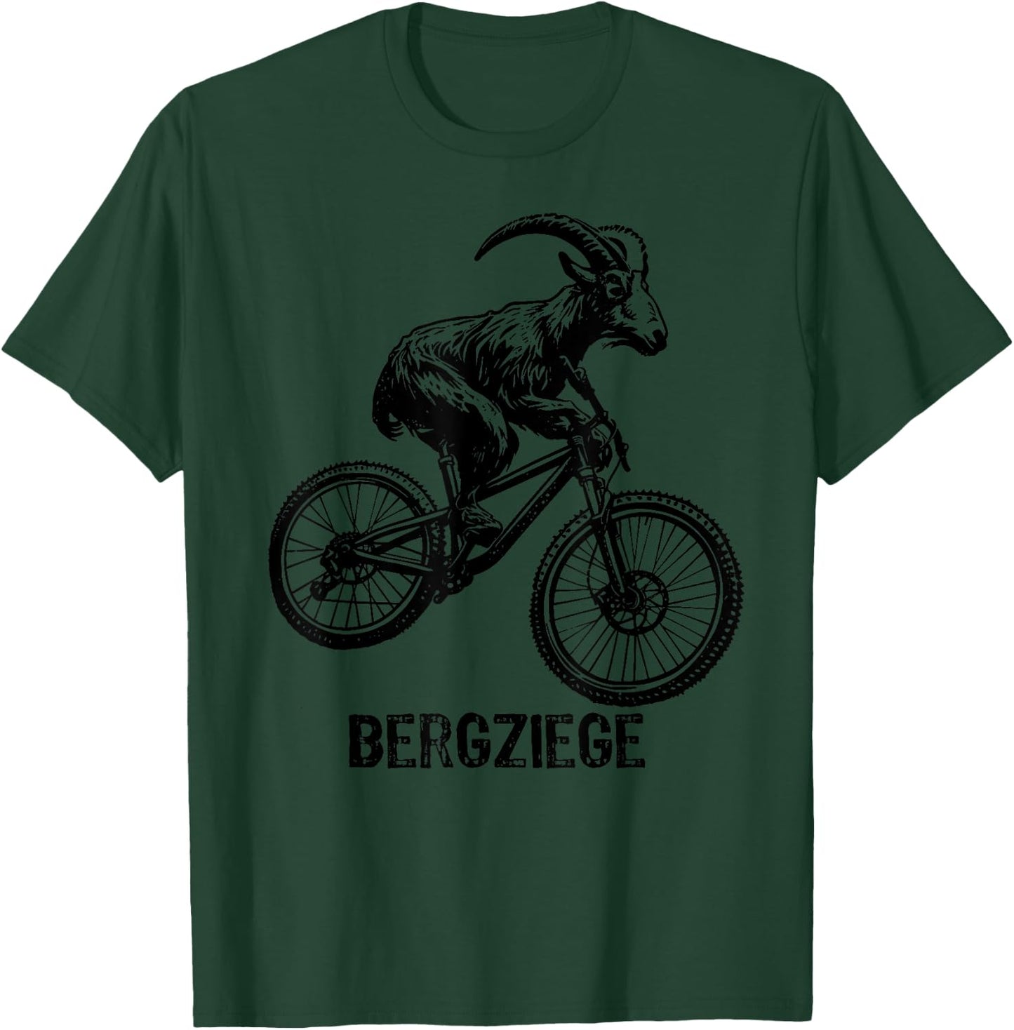 Bergziege Mountainbike MTB Downhill Berg Ziege Lustig T-Shirt - T-Shirt | Forest