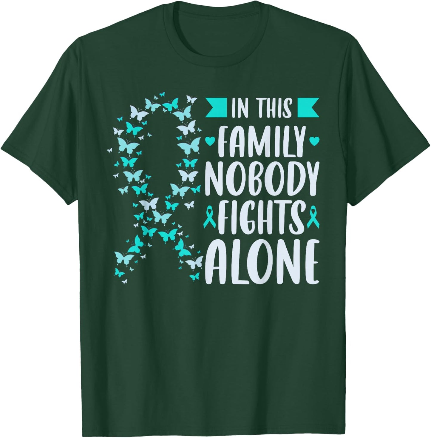 Sexual Assault Awareness Support T-Shirt - T-Shirt | Forest