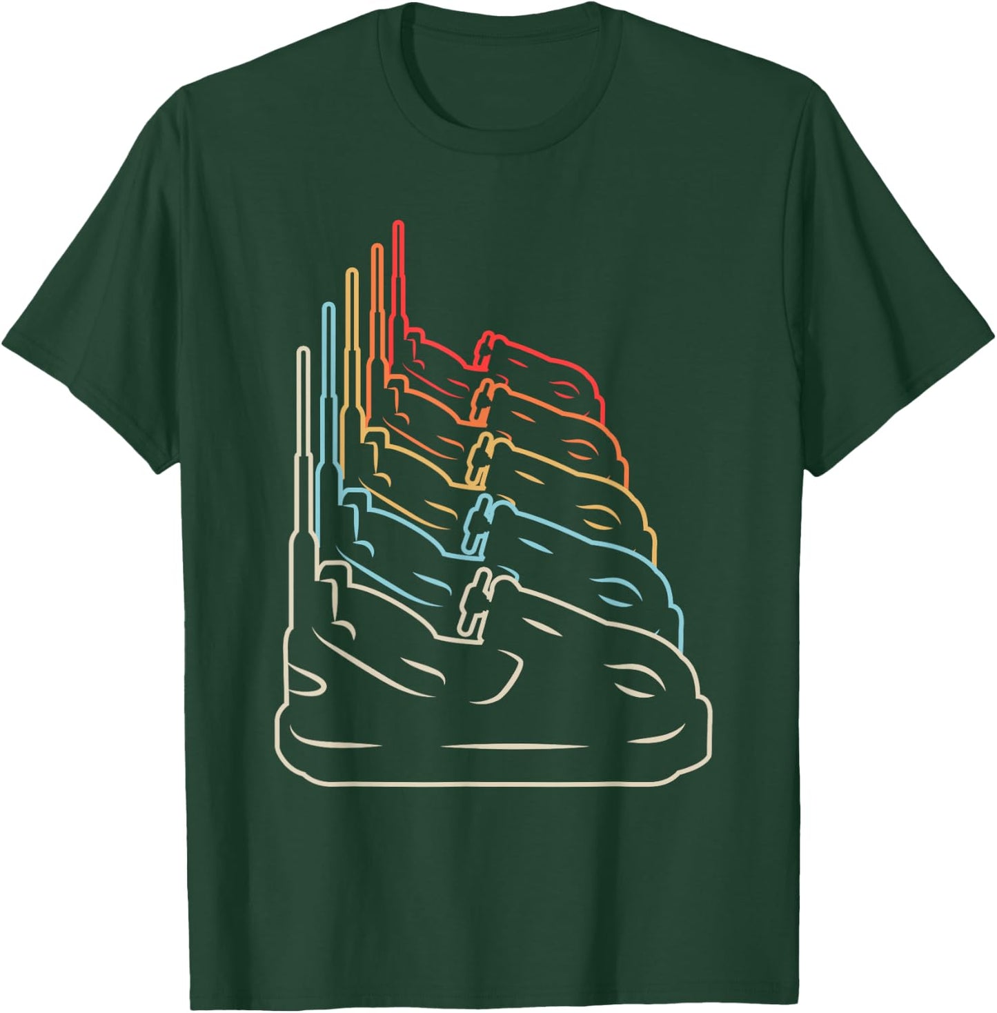 Kirmes Freizeitpark Jahrmarkt Autoscooter T-Shirt - T-Shirt | Forest