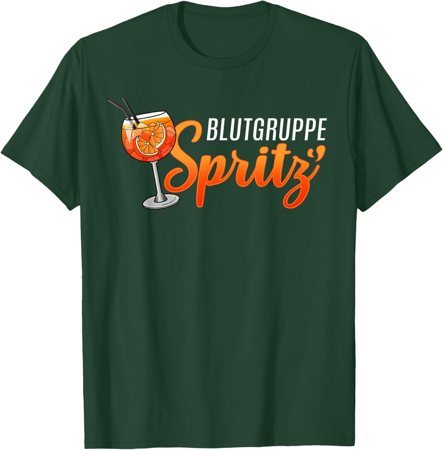 Blood Group Spray X Hallochen Aperolics Club , black T-Shirt - T-Shirt | Forest