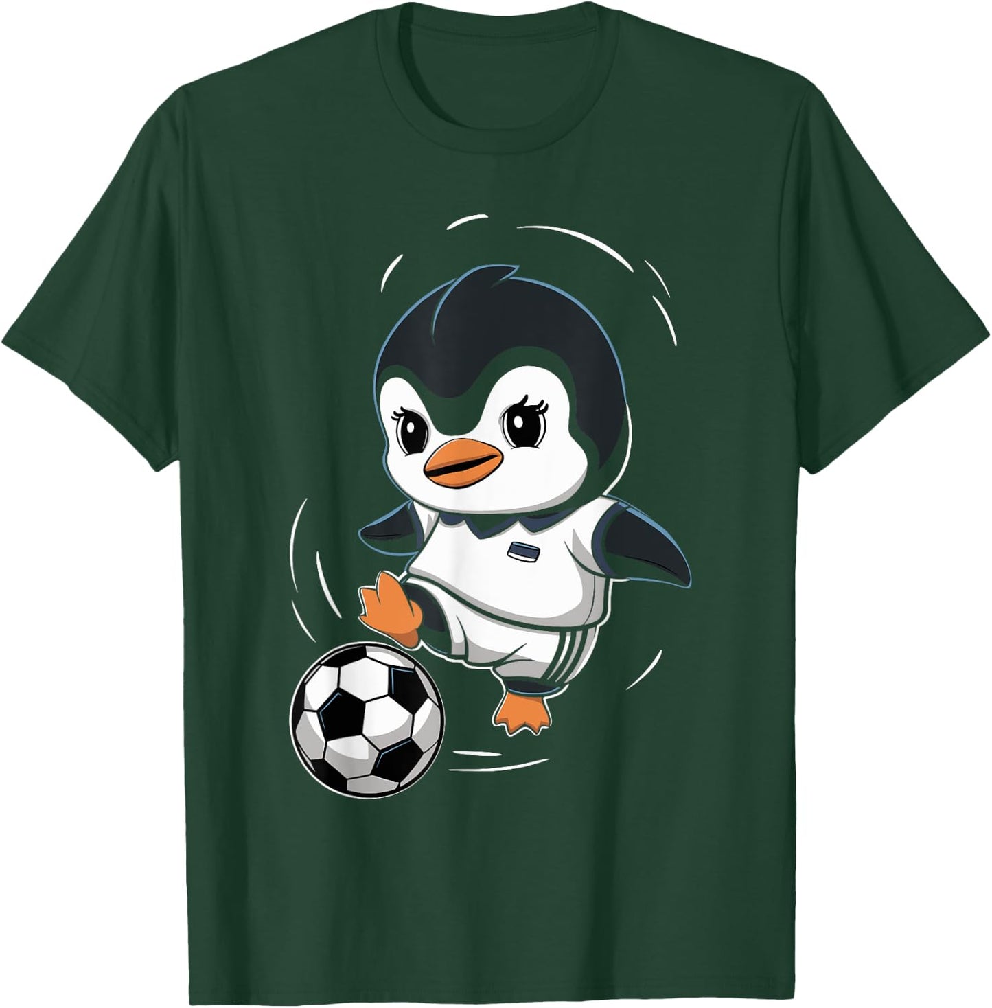 Cute Penguin Soccer Penguin Playing Football Sport Penguin T-Shirt - T-Shirt | Forest