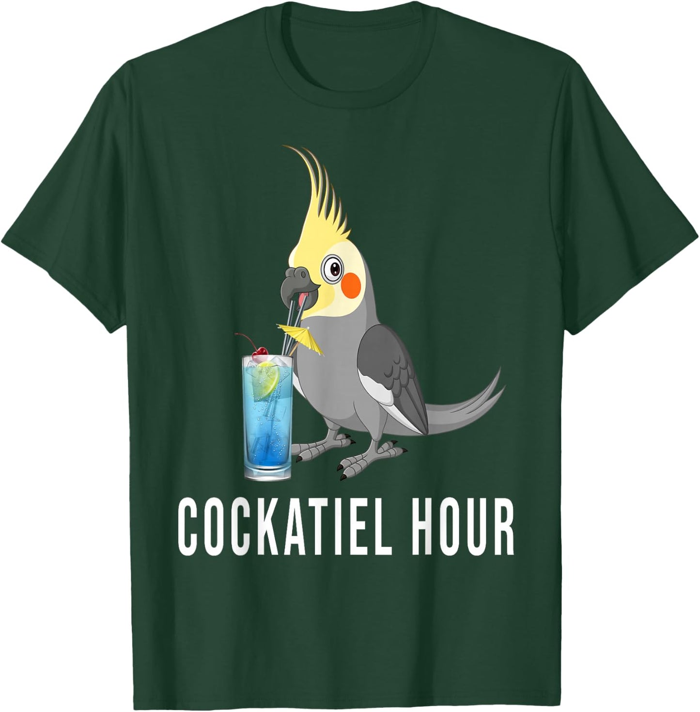 Cockatiel Hour Bird Lovers Nymphensitti T-Shirt - T-Shirt | Forest