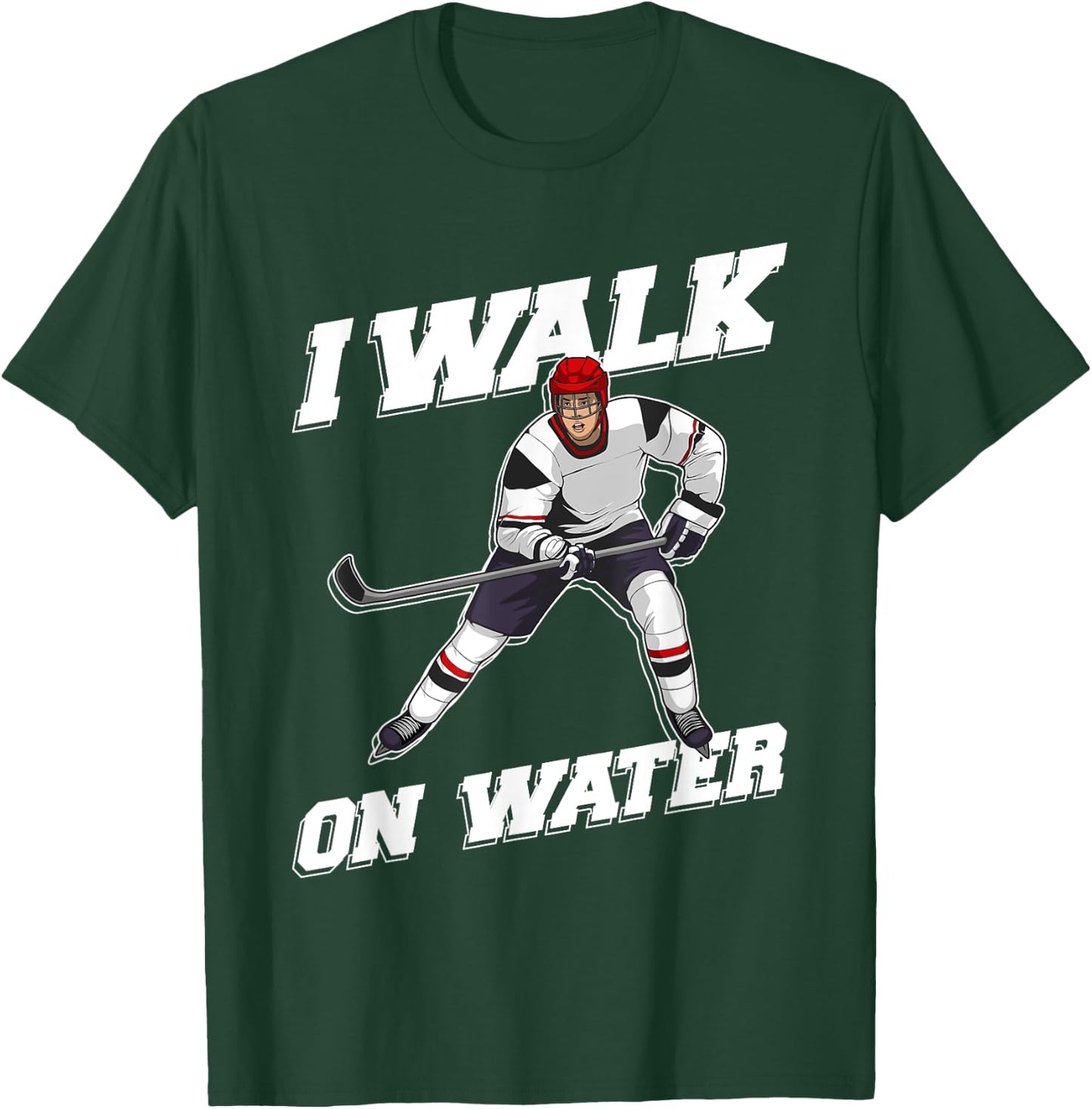 Cool Ice Hockey Player Art Women Ice Hockey Lover T-Shirt - T-Shirt | Forest