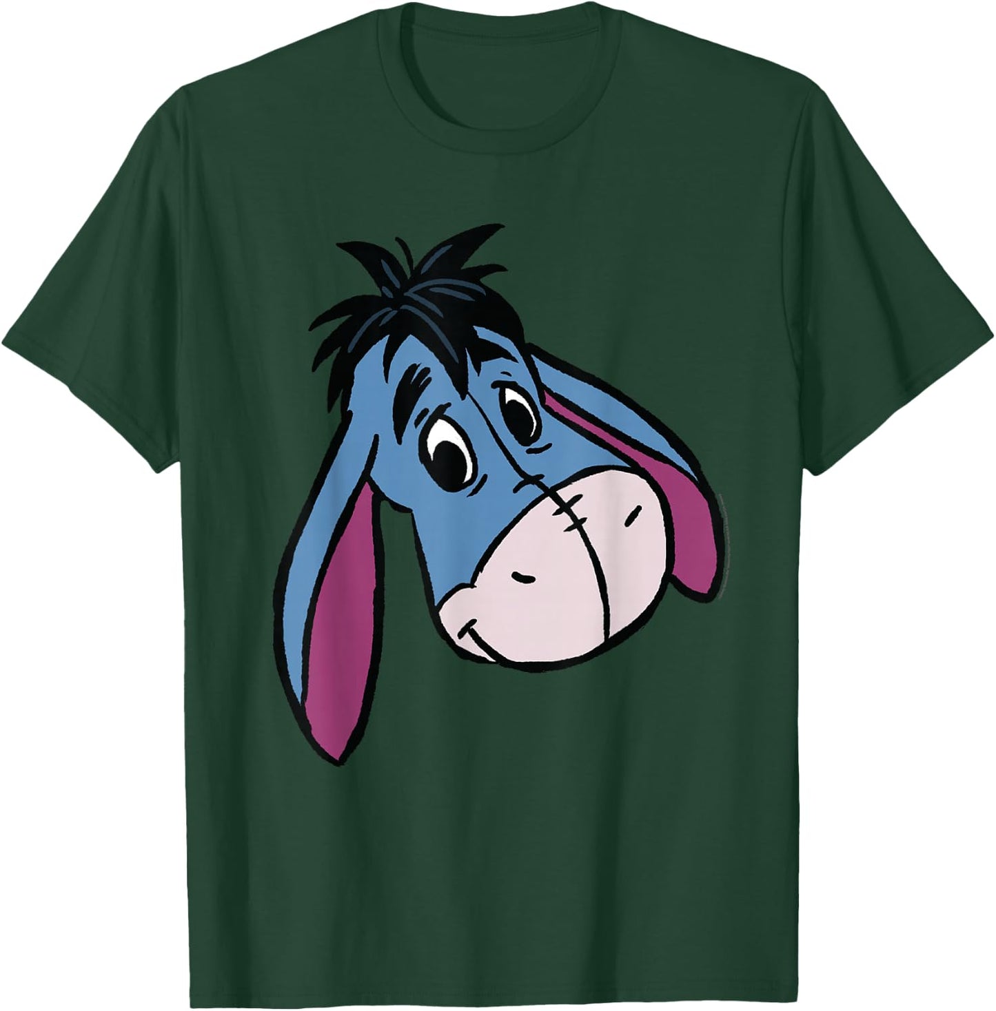 Disney Winnie the Pooh Eeyore Happy Big Face Costume , Black, S T-Shirt - T-Shirt | Forest