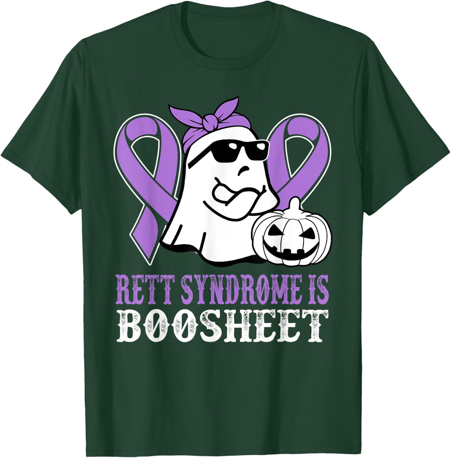 Rett Syndrome Is Boo Sheet Rett Syndrome Warrior Halloween T-Shirt - T-Shirt | Forest
