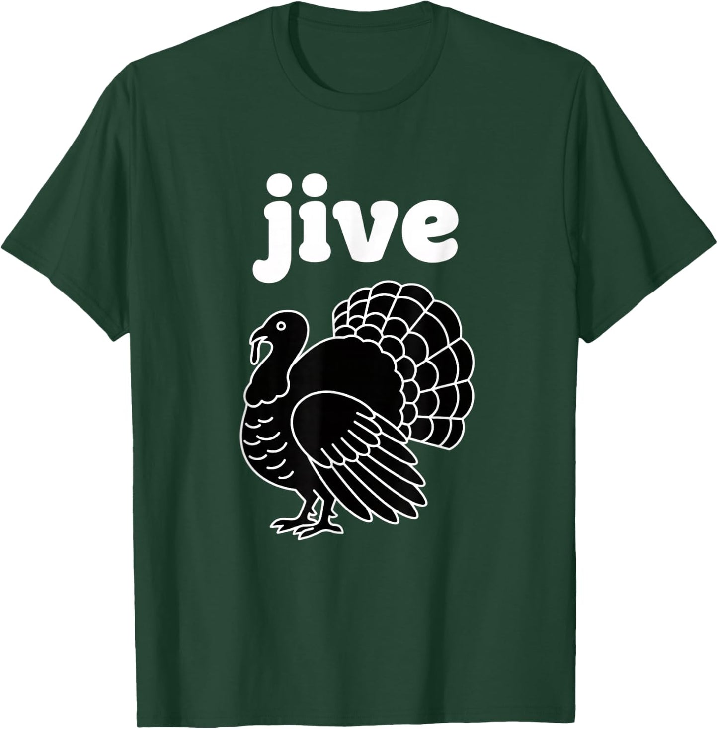 Jive Thanksgiving Turkey Retro Vintage Turkey Day Design T-Shirt - T-Shirt | Forest