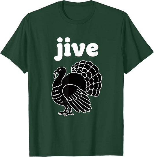 Jive Thanksgiving Turkey Retro Vintage Turkey Day Design T-Shirt - T-Shirt | Forest