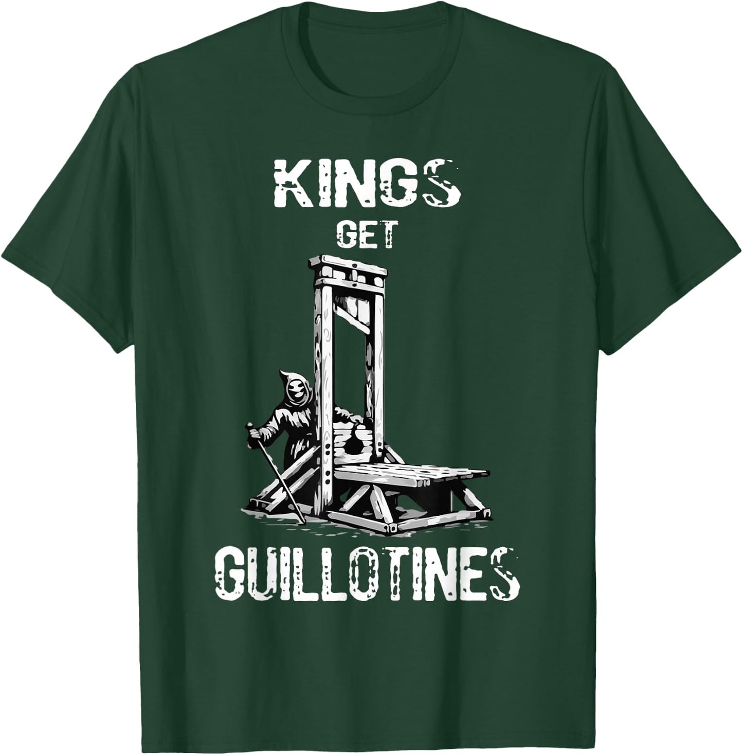 Funny Kings Get Guillotines Kings Day Kings vintage T-Shirt - T-Shirt | Forest