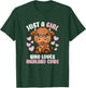 Just A Girl Who Loves Highland Cows Cute Highland Cattle T-Shirt - T-Shirt | Forest