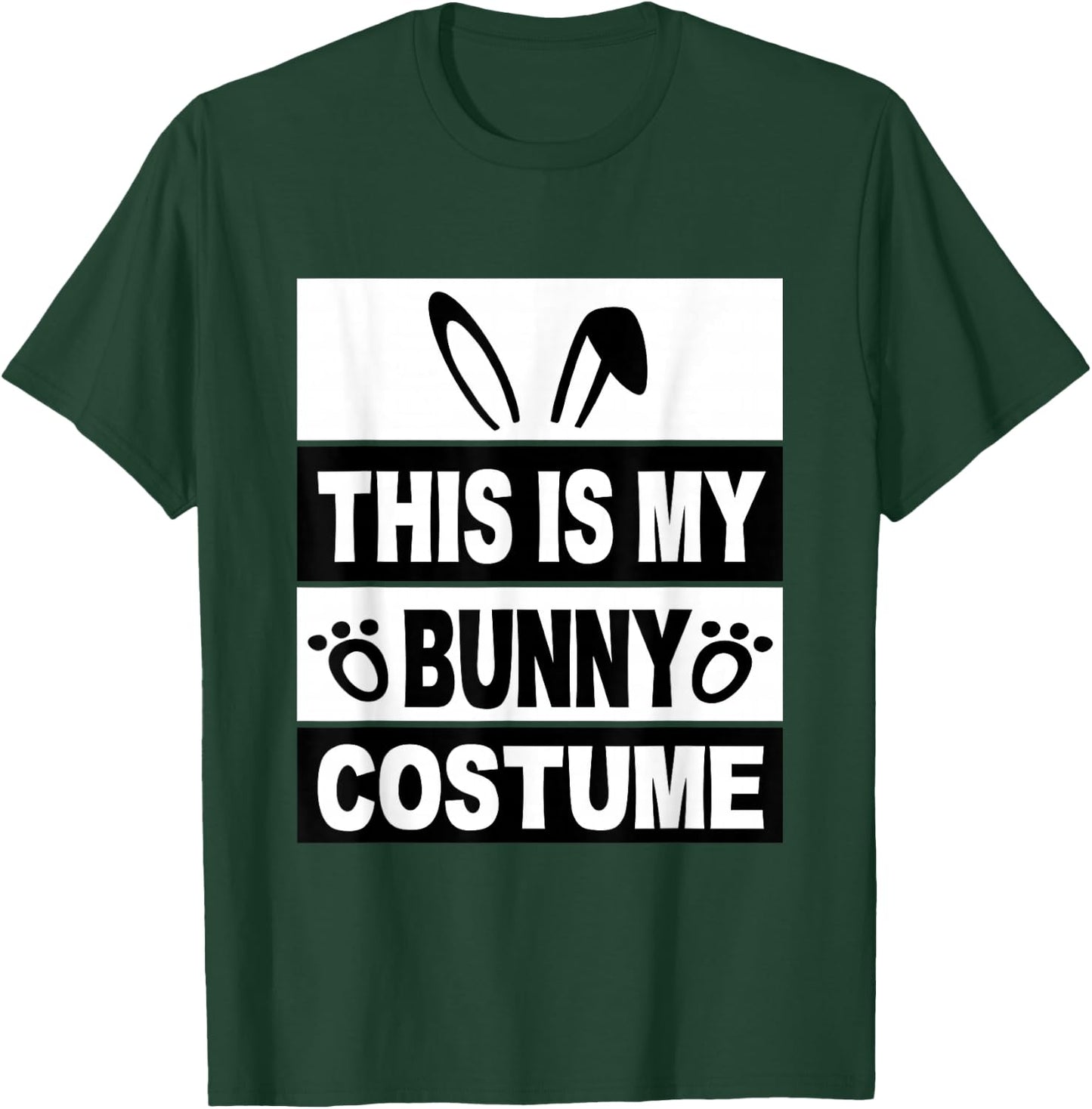 Retro Bunny Costume Shirt Kids Men Women Cute Bunny Stuff T-Shirt - T-Shirt | Forest