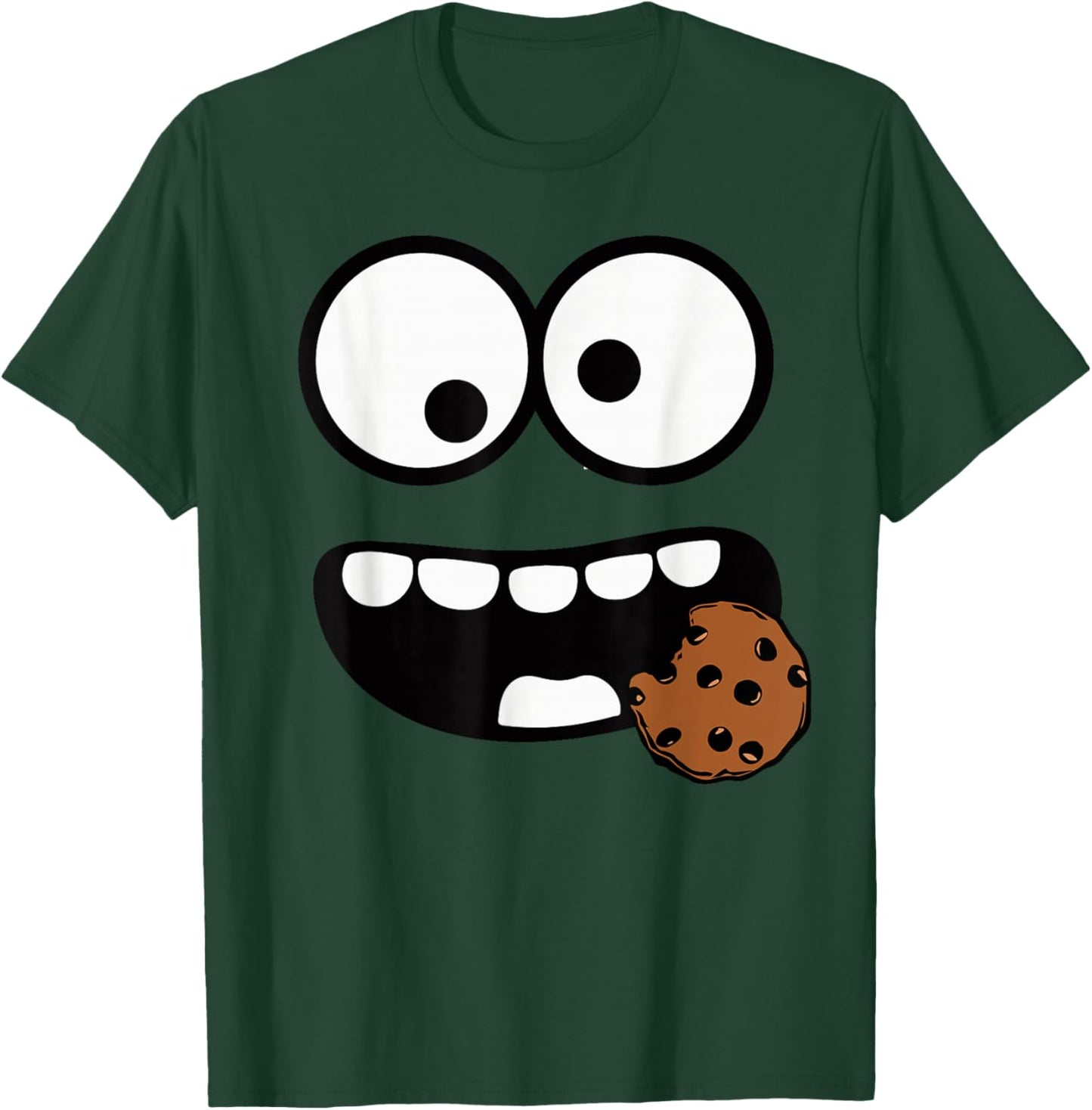 Cute Cookie and Scary Monster Halloween T T-Shirt - T-Shirt | Forest