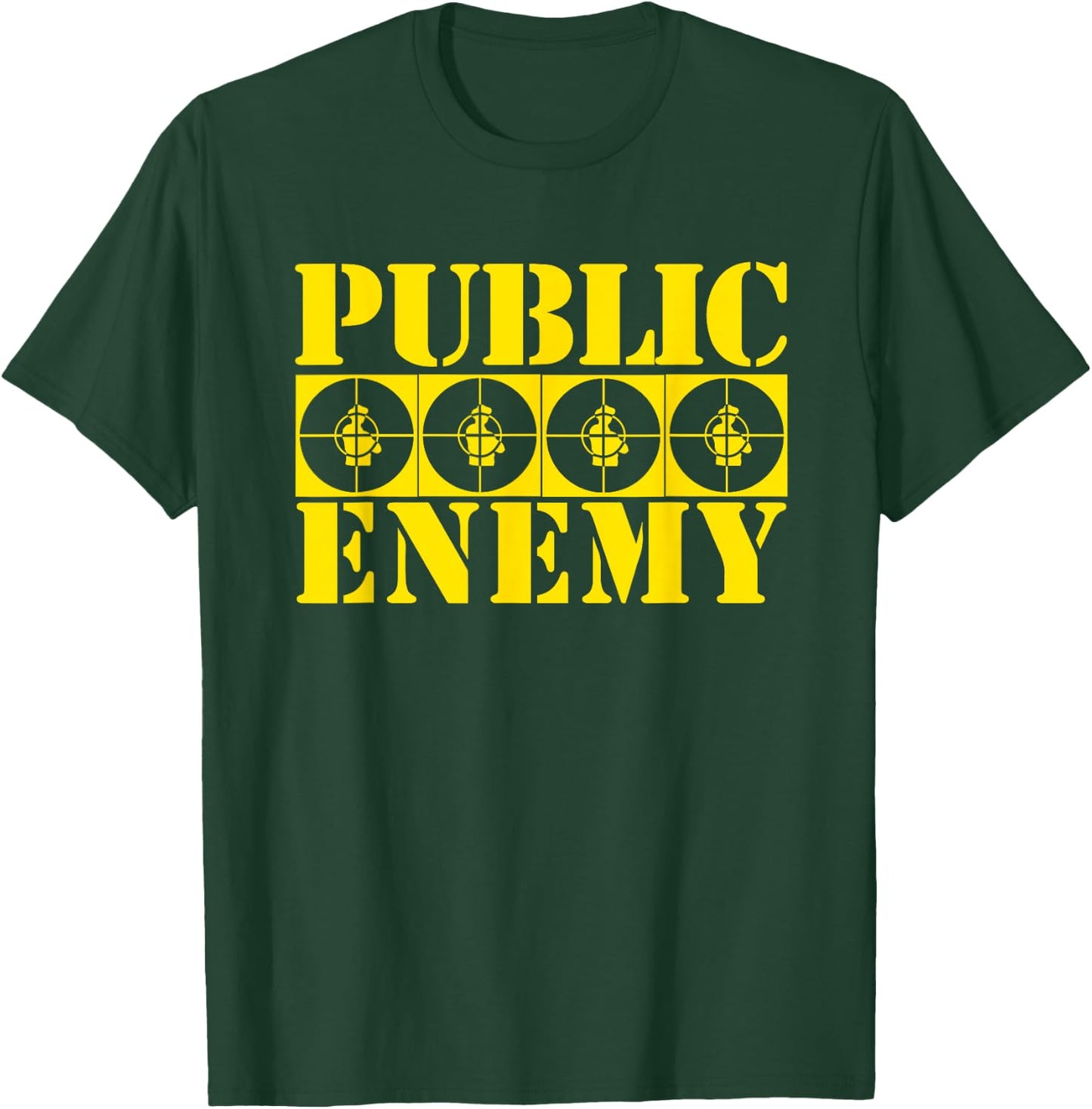 Public Enemy 4 Target Logos , black T-Shirt - T-Shirt | Forest