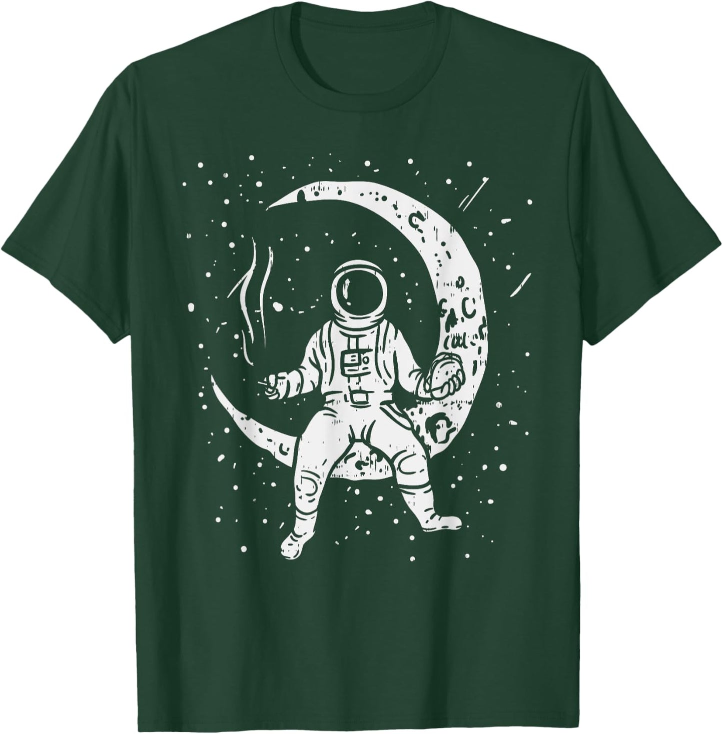 Funny Galaxy Astronaut Taco Joint Space Weed Stoner 420 T-Shirt - T-Shirt | Forest