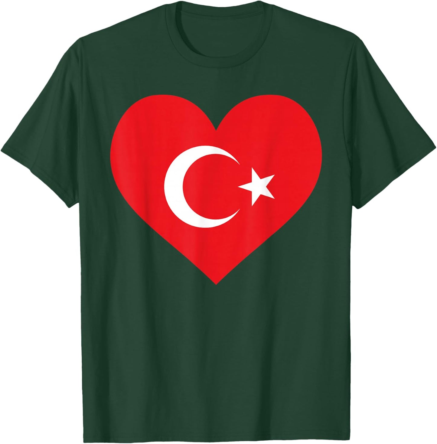 I Love Türkiye In My Heart Drapeau turc Art National Pride T-Shirt - T-Shirt | Forest
