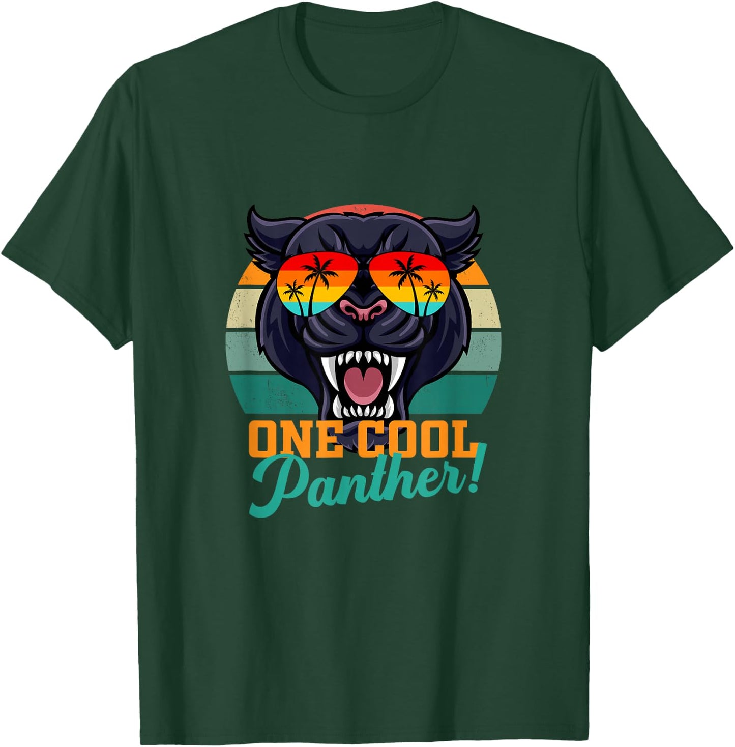 Panther Apparel Sports Tailgating Outdoors Recreation Travel T-Shirt - T-Shirt | Forest