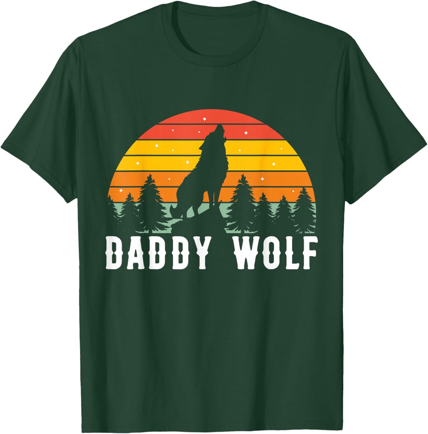 Daddy Wolf T-Shirt - T-Shirt | Forest