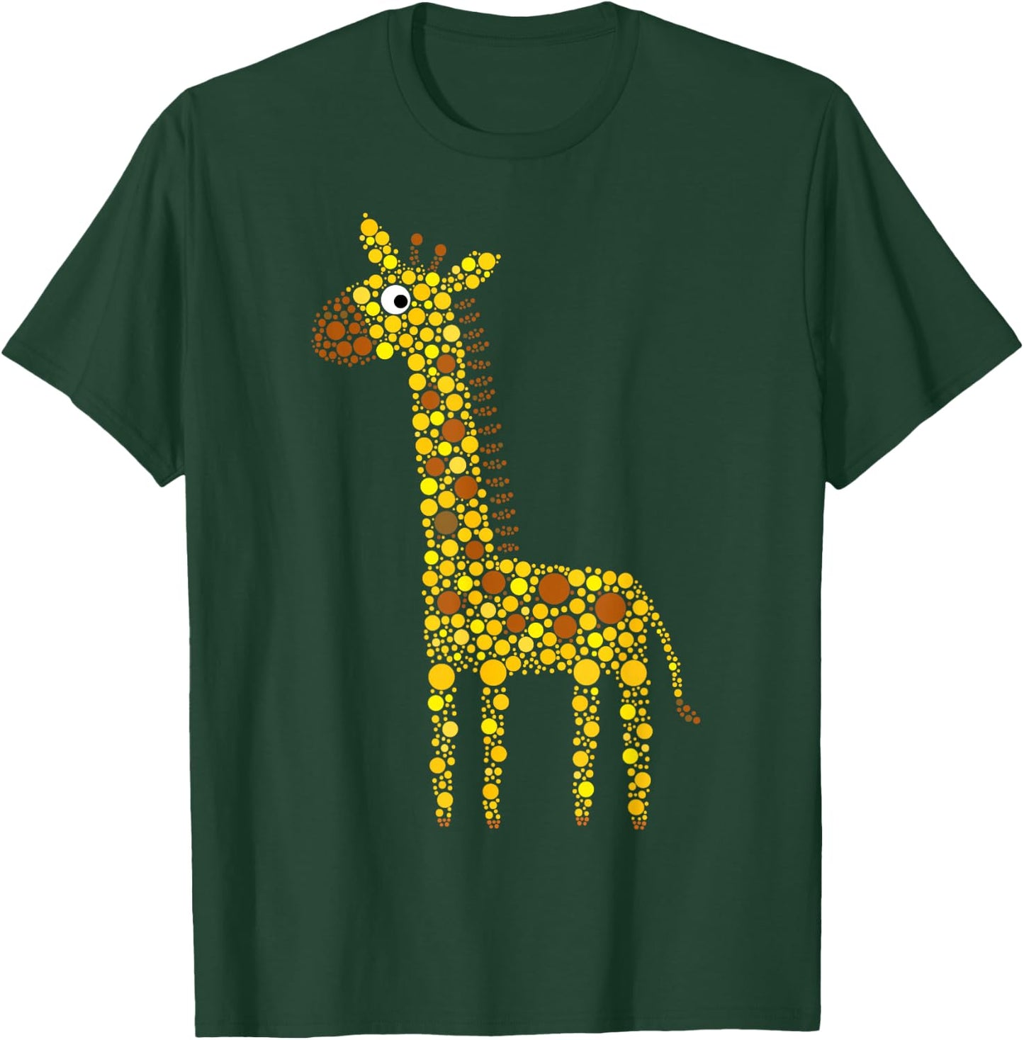 Dot Day Giraffe Polka Dot Art Kids Boys Girls T-Shirt - T-Shirt | Forest