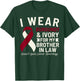 I Wear Burgundy Ivory For My Brother In Law Head Neck Cancer T-Shirt - T-Shirt | Forest