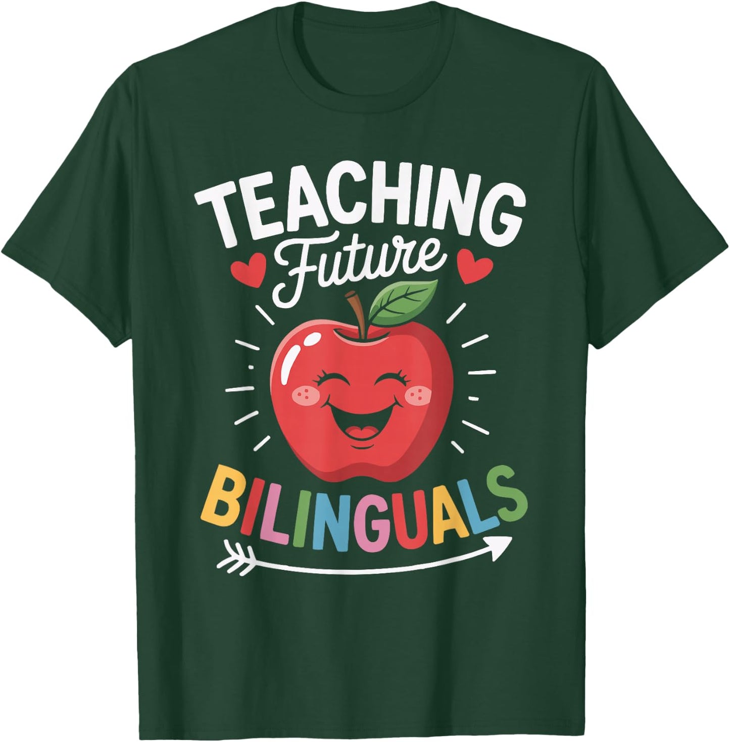 Bilingual Teacher Spanish Teaching Language Learning T-Shirt - T-Shirt | Forest