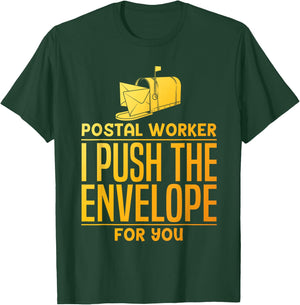 Funny Postal Worker Design Women Postmaster Mailman T-Shirt - T-Shirt | Forest