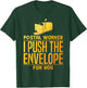 Funny Postal Worker Design Women Postmaster Mailman T-Shirt - T-Shirt | Forest