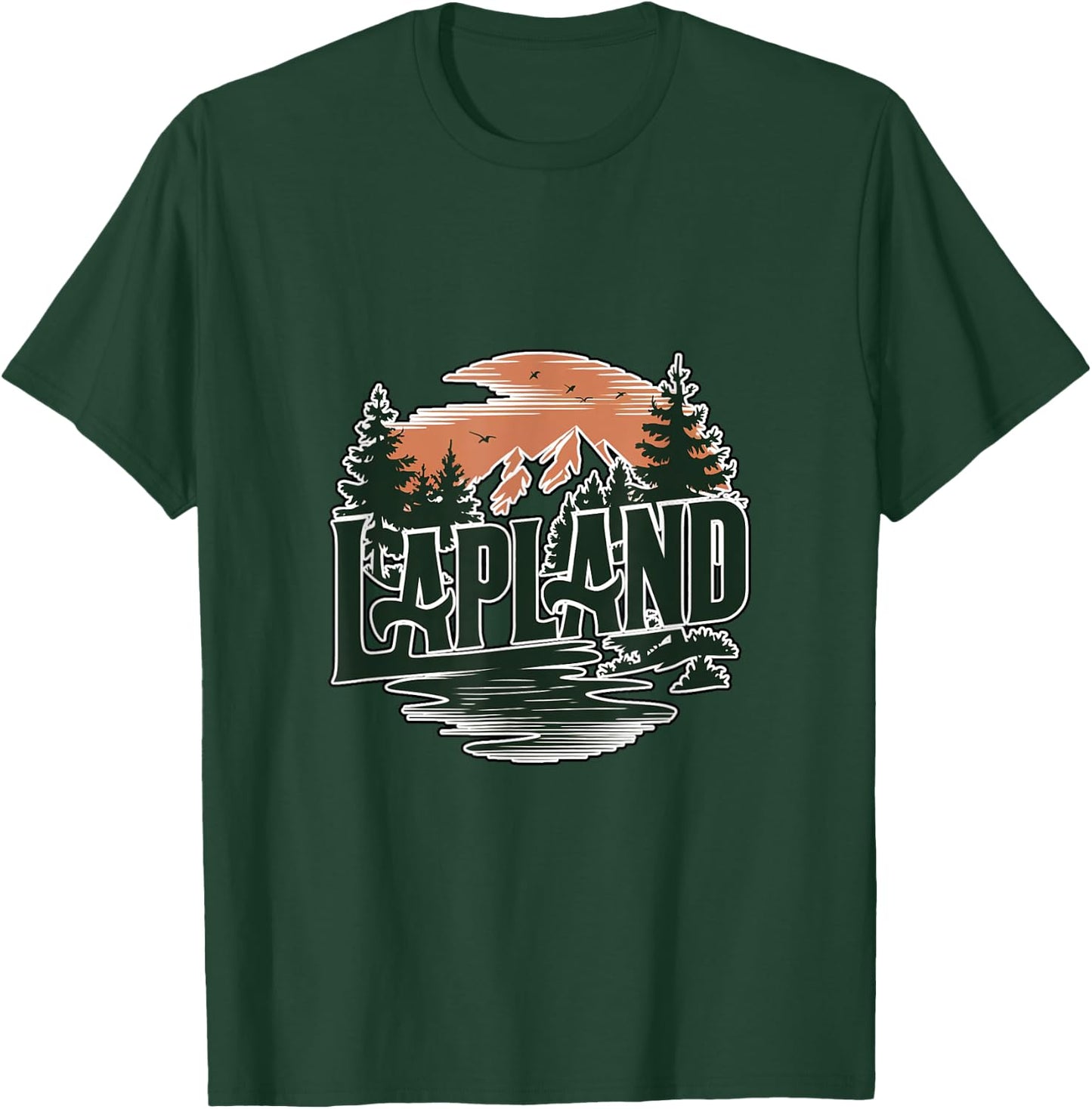 LAPLAND Winter Wonderland and Northern European Wilderness T-Shirt - T-Shirt | Forest
