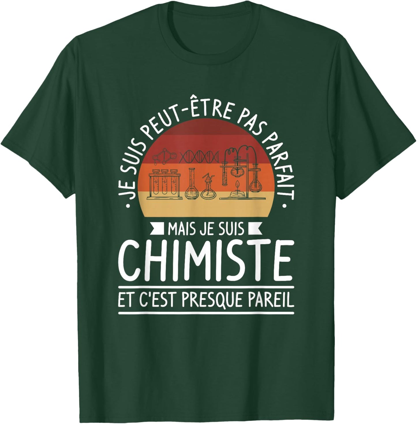 I Am Maybe Not Perfect But I'm Chemist , Black, S T-Shirt - T-Shirt | Forest