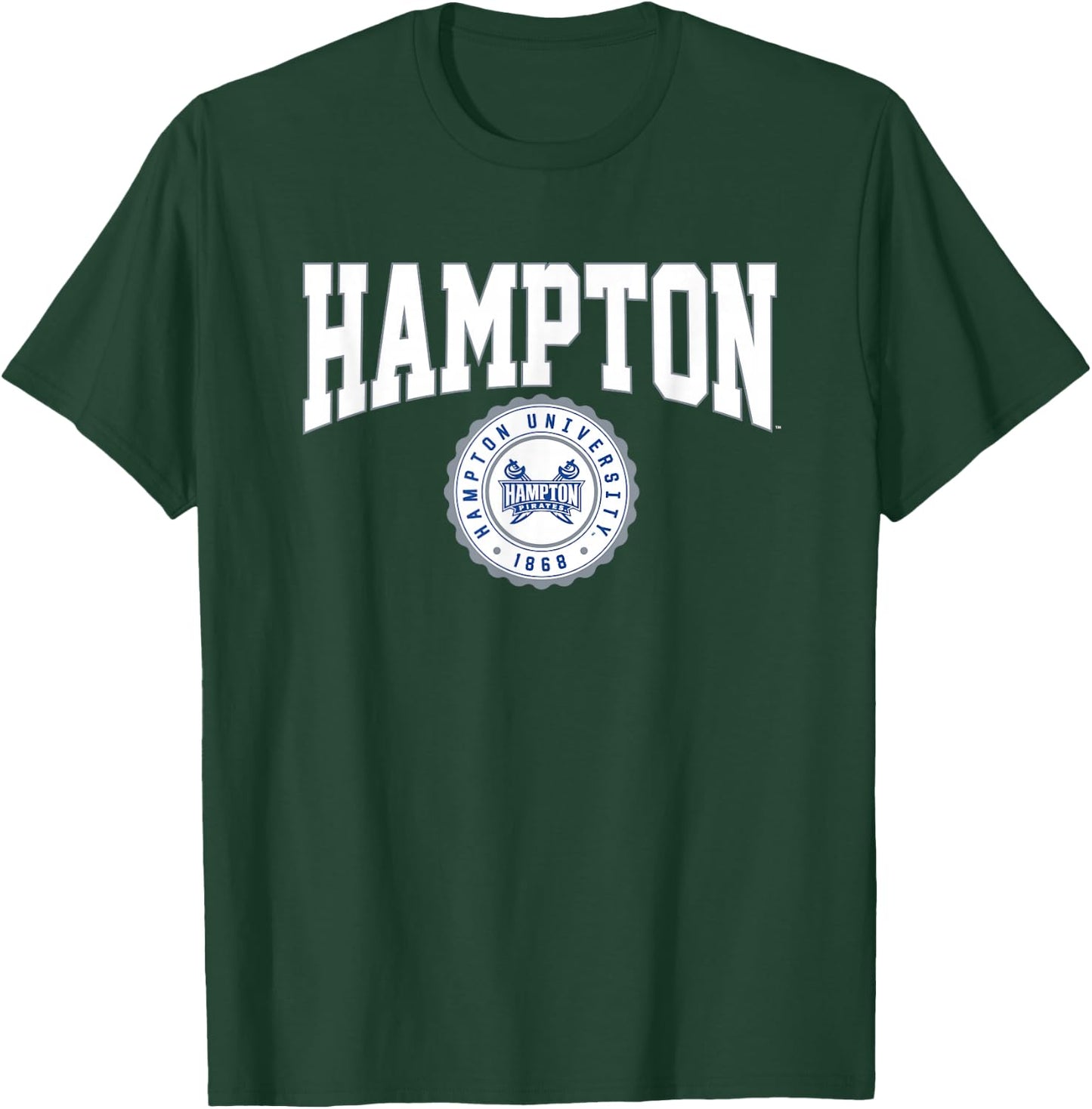Hampton University Pirates Collegiate Seal T-Shirt - T-Shirt | Forest
