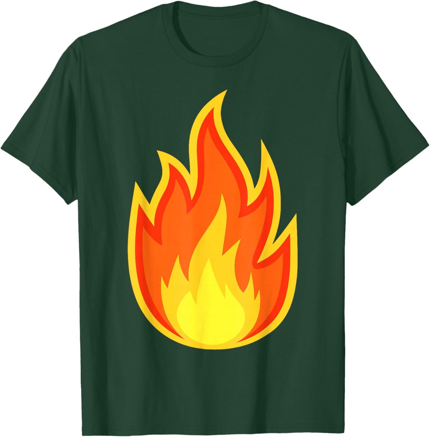 Fire Flame Costume Adult Kids Men Women , Black, S T-Shirt - T-Shirt | Forest