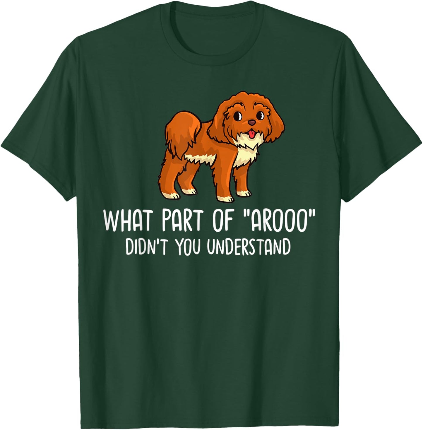 Shih Poo Dog Puppies Owner Lover T-Shirt - T-Shirt | Forest
