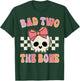 Bad Two the Bone 2nd Birthday 2 Years Old Kid Girl T-Shirt - T-Shirt | Forest